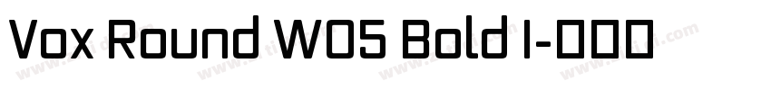 Vox Round W05 Bold I字体转换